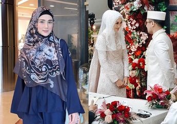 Tanpa Ditemani Ahmad Dhani, Mulan Jameela Curi Perhatian Saat Berbalut Gamis Syar'i Model Layer di Acara Pernikahan Dian Pelangi
