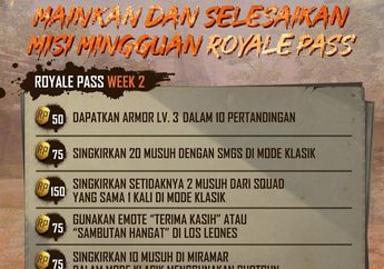 Mantab! Ini Dia Misi Royale Pass Minggu Kedua PUBG Mobile Season 10