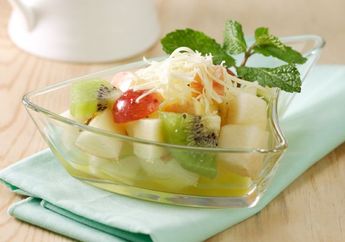 Salad Buah Keju Enak Jadi Lebih Menyegarkan Dengan Resep Salad Buah Saus Jeruk