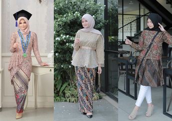 Inspirasi Outfit Batik Hijab Buat Kondangan & Wisuda. Ayu & Anggun!