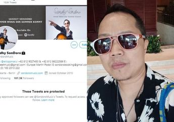 Heboh #SandhySondoroCabul Jadi Trending Topic di Twitter, Sandhy Sandoro Panen Komentar Pedas Hingga Kunci Akunnya, Ada Apa?