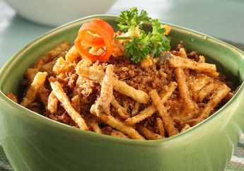 Resep Bihun Kering Emping Kacang Enak Ini Bikin Santap Siang Terasa Lebih Lengkap