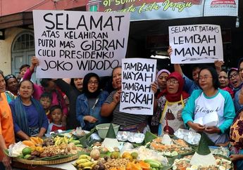 Gelar Aqiqah untuk La Lembah Manah, Gibran Rakabuming Raka dan Selvi Ananda Bagikan Bingkisan untuk Para Pedagang di Pasar Gede Solo