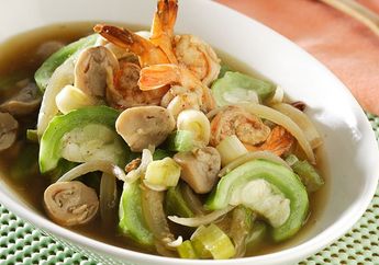 Resep Tumis Oyong Udang Jamur Enak, Kelezatan Sayur dan Seafood Hadir Dalam Satu Piring