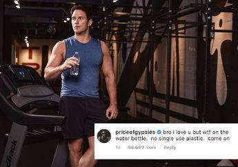 Chris Pratt Kena Semprot Aquaman Gara-Gara Foto Sambil Pegang Botol Plastik Sekali Pakai