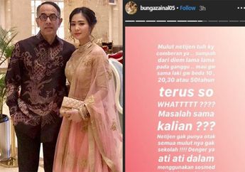 Muak dengan Komentar Pedas Netizen Usai Dirinya Dinikahi Produser 18 Tahun Lebih Tua, Bunga Zainal Murka: 'Mulut Netizen Kayak Comberan!'