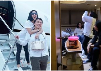 Pamer Naik Bus Mewah Bareng Suami, Tingkah Heboh Syahrini yang Asik Teriak-teriak Curi Perhatian, Sampai Ada yang Jagain Pintu!