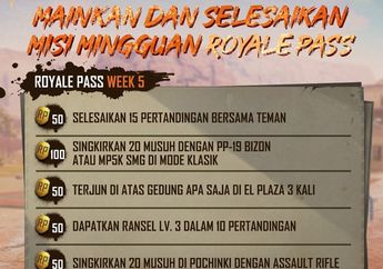 Selesaikan - Misi Royale Pass Minggu Kelima PUBG Mobile Season 10