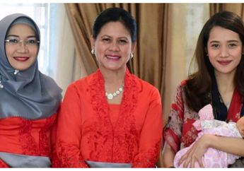 Senyum Istri Wishnutama, Gista Putri Tak Berhenti Merekah Saat Anak Pertamanya Dijenguk Iriana Jokowi dan Ibu-ibu Pejabat Negara Lainnya