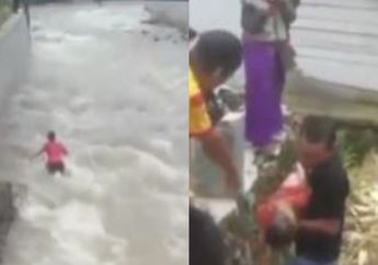 Tak Takut Mati, Seorang Anggota TNI dan Pemuda di Sumatra Barat Nekat Terjun di Arus Sungai yang Deras Demi Selamatkan Bocah yang Hanyut dan Hampir Tenggelam!