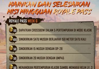 Gaspol! Ini Dia Misi Royale Pass Week 6 PUBG Mobile Season 9