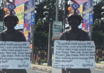 Dulu Pernah Harumkan Nama Indonesia, Mantan Atlet Penyandang Disabilitas ini Terpaksa Jalani Hidup Nelangsa Hingga Terpaksa Mencari Keadilan di Lampu Merah