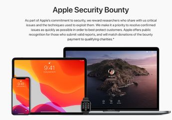 Apple Buka Bug Bounty Program Untuk Umum, Berhadiah 1 Juta Dolar