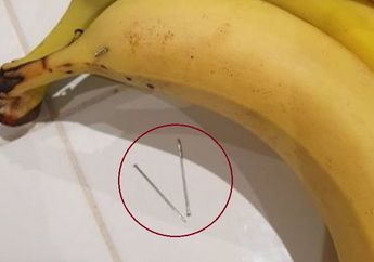 Beli Pisang, Ibu Ini Ngeri Ada Jarum Besar dan Tajam di Dalam Pisang yang Digigit Anaknya