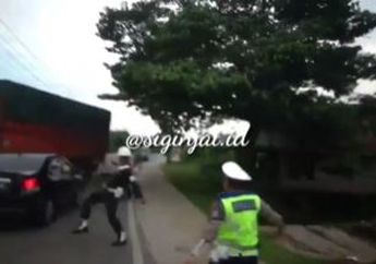 Kebut-kebutan di Jalanan Bak Adegan dalam Film, Polisi Berhasil Tangkap Pengendara yang Nekat Terobos Razia di Jambi