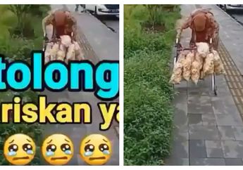 Viral! Nenek Renta Berumur 110 Tahun Ini Masih Jualan Kerupuk untuk Menyambung Hidup, Netizen Terenyuh Melihatnya