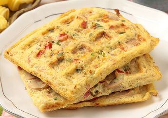 Resep Omelet Waffle Enak dan Praktis Untuk Menu Sarapan Anti Main Stream yang Nikmat Abis