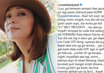 Pakai Modus Motor Mogok, Dana Maia Estianty di Gopay Dikuras Oknum Driver Ojol