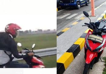 Nekat Melaju di Tol Mojokerto-Jombang, Pengendara Motor Ini Mengaku Ikuti Petunjuk GPS