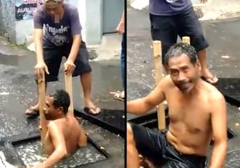 Viral, Aksi Heroik Seorang Pria di Bandung Rela Menyelam Gorong-gorong Demi Mengambil Sampah yang Menyumbat, Air Langsung Surut!
