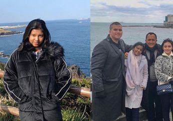 3 Gaya Kece Putri Sambung Bella Saphira, Diandra Minunet, Saat Liburan ke Korea. Stylish Abis!