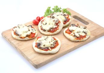 Resep Pizza Mini Jamur Lada Hitam Enak Ini Bikin Si Kecil Semangat ke Sekolah