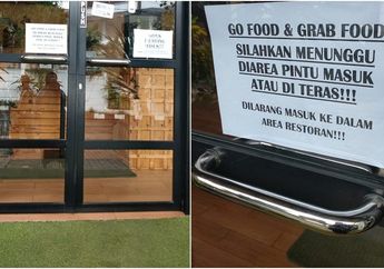 Tempel Larangan Agar Driver Ojek Online Tak Masuk, Sebuah Restoran di Jakarta Kena Bully Warganet, Ojol: 'Segitu Hinanya Kah Kita'