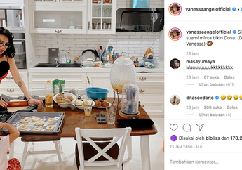 Masak di Dapur Bergaya American Klasik, Warganet Sibuk Komentari Penampilan Istri Bibi Ardiansyah, 'Salah Fokus Nih'