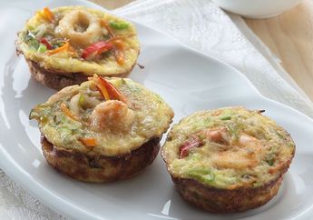 Resep Mini Omelet Seafood Enak, Olahan Telur Lezat Untuk Sarapan