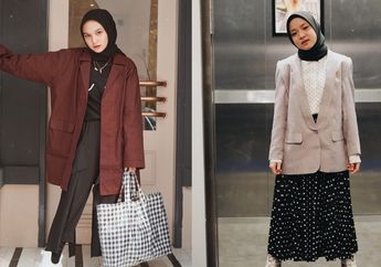5 Padu Padan Blazer untuk Tampilan Hijabers Modis Saat Musim Hujan. Tiru, Yuk!