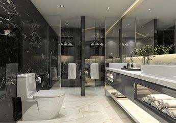 Tips Penataan Kamar Mandi yang Terletak di Dalam Kamar Tidur, Fungsional Namun Tetap Nyaman!