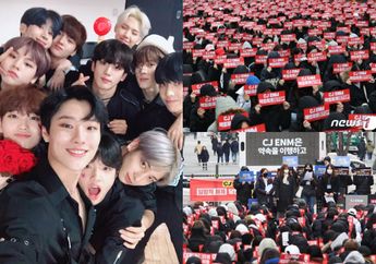 4 Fakta Aksi Fans X1 di Depan Gedung CJ ENM, Dihadiri Hingga 1000 Penggemar!
