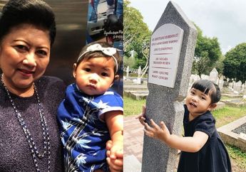 Luapkan Rindu pada sang Nenek yang Berpulang 7 Bulan Lalu, Gayatri Putri Cilik Ibas Peluk Erat Nisan Ani Yudhoyono Saat Temani SBY Berziarah