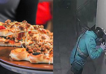 Sudah Terekam CCTV Ludahi Pizza untuk Pelanggan, Pria Ini Malah Asyik Rekam Aksi Isengnya Sambil Tersenyum Lebar