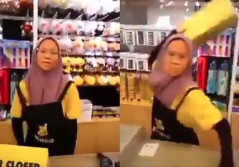 Kesal dengan Ibu-ibu yang Serobot Antrian, Video Seorang Kasir Lempar Papan ke Pelanggan Viral