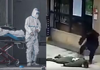 Bak Adegan dalam Film Zombieland, Tampak Pemandangan Mengerikan, Korban Virus Corona Jatuh Bertumbangan Satu Per Satu di Jalanan Kota Wuhan