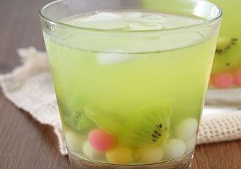 Resep Kiwi Lychee Bubble Squash Enak, Kesegaran Luar Biasa Tersaji Dalam Satu Gelas