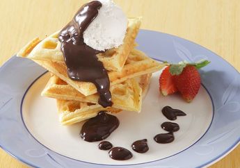 Resep Waffle Saus Cokelat Enak, Pilihan Menu Sarapan Romantis Untuk Valentine Nanti