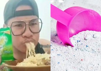 Nekat! Demi Konten Viral, Pria Ini Makan Mi Instan Campur Detergen, Warganet Khawatir: 'Apa Sekarang Dia Masih Hidup?'