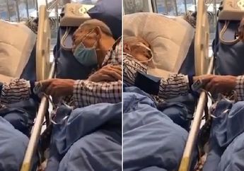 Bikin Netizen Terharu, Kakek-Nenek Pasien Virus Corona Ini Lakukan 'Perpisahan' Sebelum Maut Menjemput