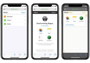 Akses iCloud.com di Web Mobile Kini Semaking Lengkap dan Memudahkan