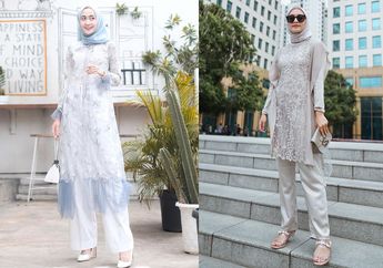 Enggak Harus Kebaya, Ini 5 Model Tunik Mewah Buat Dipakai Hijabers Saat Kondangan. Elegan!