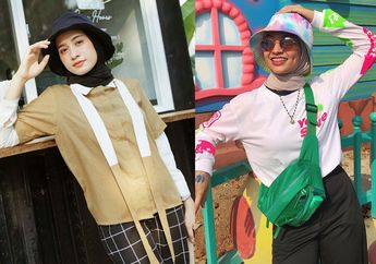 7 Inspirasi Stylish Pakai Bucket Hat Buat Hijabers. Sontek, Yuk!