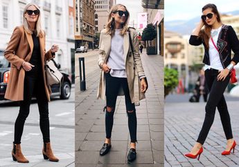5 Model Sepatu Paling Stylish Dipadukan dengan Skinny Jeans!