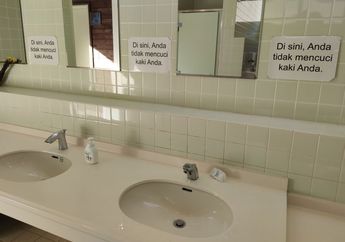 Viral Tulisan Berbahasa Indonesia di Toilet Jepang untuk Tidak Mencuci Kaki di Wastafel, Beginilah Cerita di Baliknya