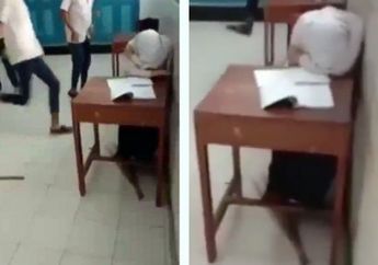 Bukannya Iba Merasa Berdosa, 3 Siswa SMP Ini Tega Pukuli Hingga Tendang Siswi SMP Sampai Kesakitan, Gadis Malang Itu Hanya Diam Tertunduk Tak Berani Melawan