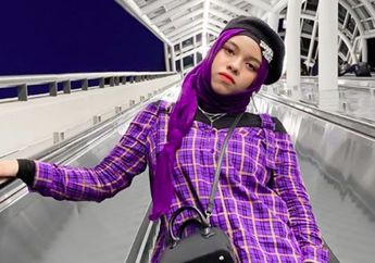 Cute & Kece Abis, Begini Gaya Sajidah Halilintar, Adik Atta Halilintar dengan Outfit Ungu!