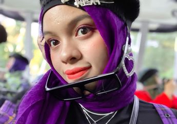 3 Ide OOTD Buat Tampil Kece Pakai Hijab Ungu Ala Adik Atta Halilintar, Sajidah Halilintar!