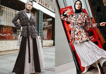 5 Ide Padu Padan Blazer dan Rok Buat Hijabers Stylish dan Santun. Kece Maksimal!