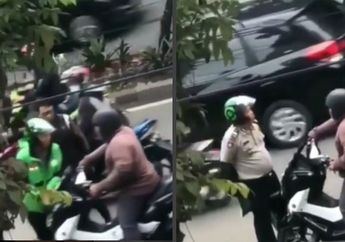 Viral Video Pengendara Ugal-ugalan Tak Sudi Diberhentikan Tukang Ojek Online, Sedetik Kemudian Langsung Mati Kutu Saat Driver Ojol Tunjukkan Jati Dirinya, Netizen: Salah Pilih Lawan!